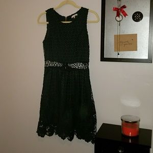 Green Cutout Party Dress